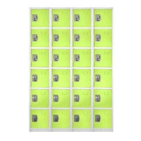 Adiroffice 12 in W, 12 in D, 72 in H, Steel ADI629-206-GRN-4PK